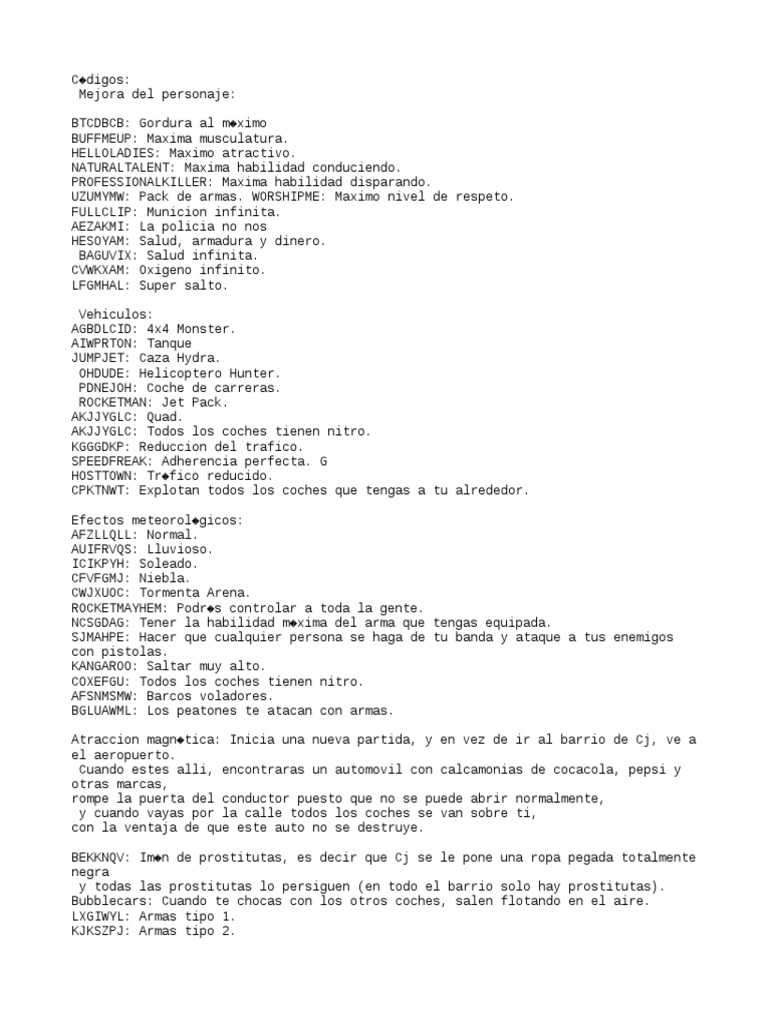 Trucos Gta San Andreas PDF