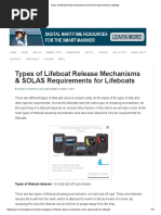 Types of Lifeboat Release Mechanisms & SOLAS Requirements for Lifeboats