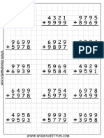 4D R Addition WS 1 PDF