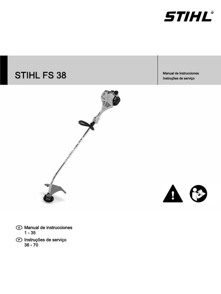 Desbrozadora STIHL FS 38 | PDF | Herramientas | Carburador