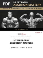 Hypertrophy Execution Mastery - Module 1 Workouts - Chest & Back - Week 1