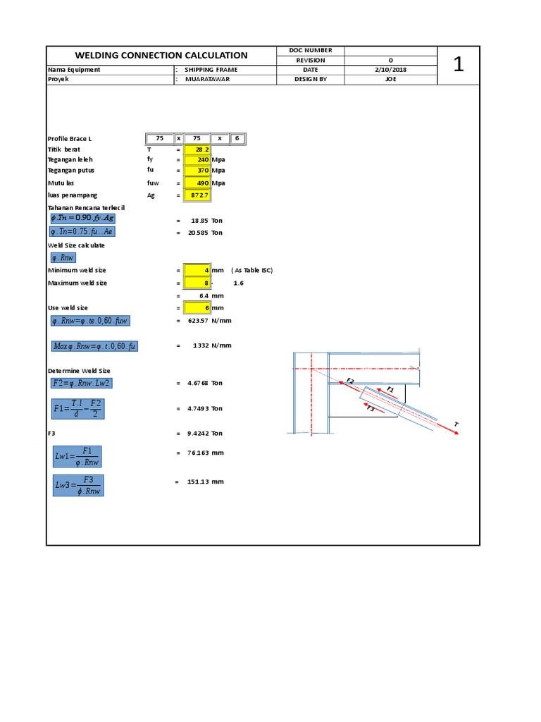 Perhitungan Welding Pdf