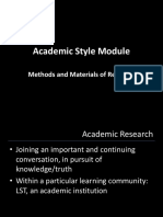 Academic Style Module