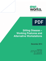 Sitting Disease - Working Postures and Alternative Workstations