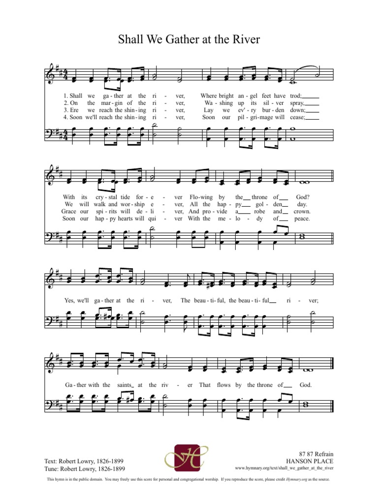 When Peace Like A River PDF Hymns Religious Songs