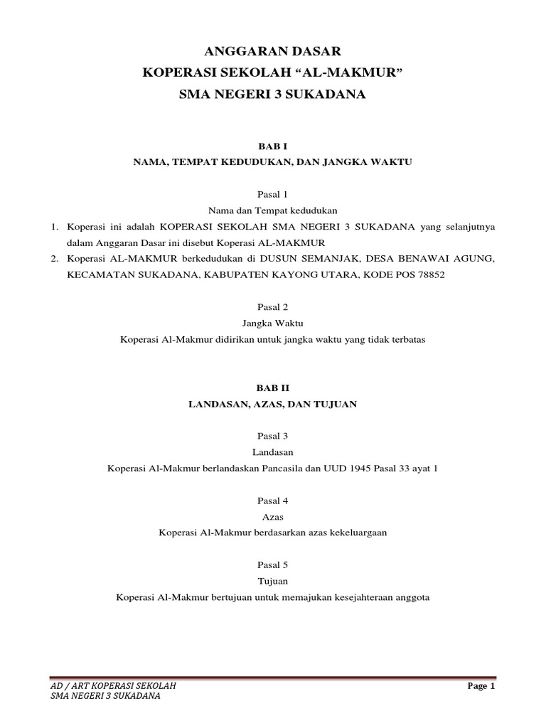 Ad Art Koperasi Siswa