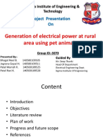 Generation of Electrical Power at Rural Area Using Pet Animals