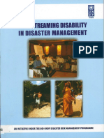 Mainstreaming Disability in Disaster Managementa Toolkit UNDP Govt of India SMRC Hans