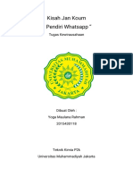 Pendiri Whatsapp. Tugas KWU. Yoga Rahman 2015430118 PDF