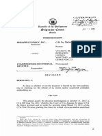 Rhombus Vs CIR - JBersamin - Irrevocability Rule - That When Taxpayer Opted For Taxcredit or Tax Refund, He May Do So It Is Unjustly Rntiched Tha Governor