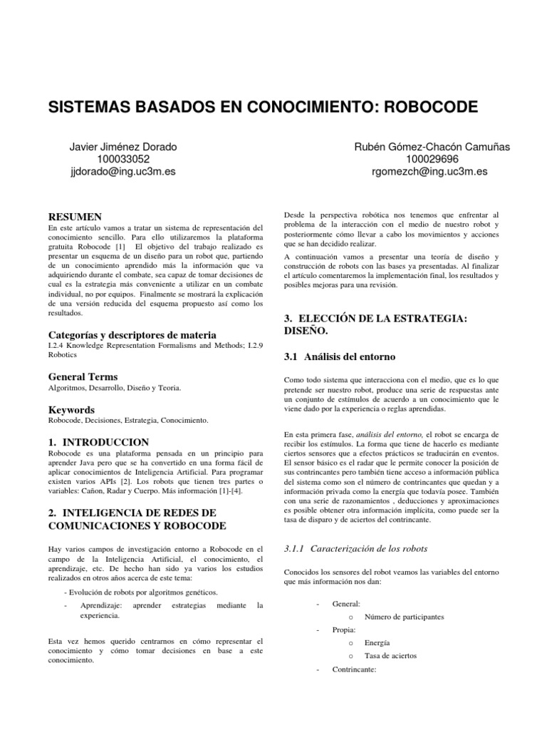 Robocode 2 | PDF | Robot | Robótica