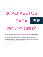 20 Alfabetos para Ponto Cruz PDF