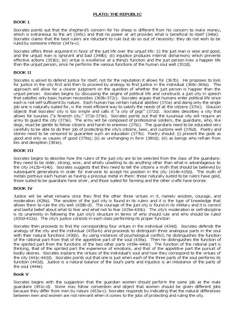 Plato: The Republic Book 1 | PDF | Socrates | Justice
