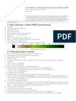 Cálculo Do Índice Vegetativo NDVI No Sistema de Informação Geográfica QGIS