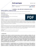 La organización de los cuidados, más allá de la dicotomía entre esfera pública y esfera privada 