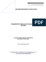 Transporte público de Lima: situación y reforma