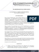 Protocolo para elaboración de precedentes constitucionales obligatorios.  Ecuador