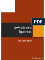 Diseño de Interiores Departamento PDF