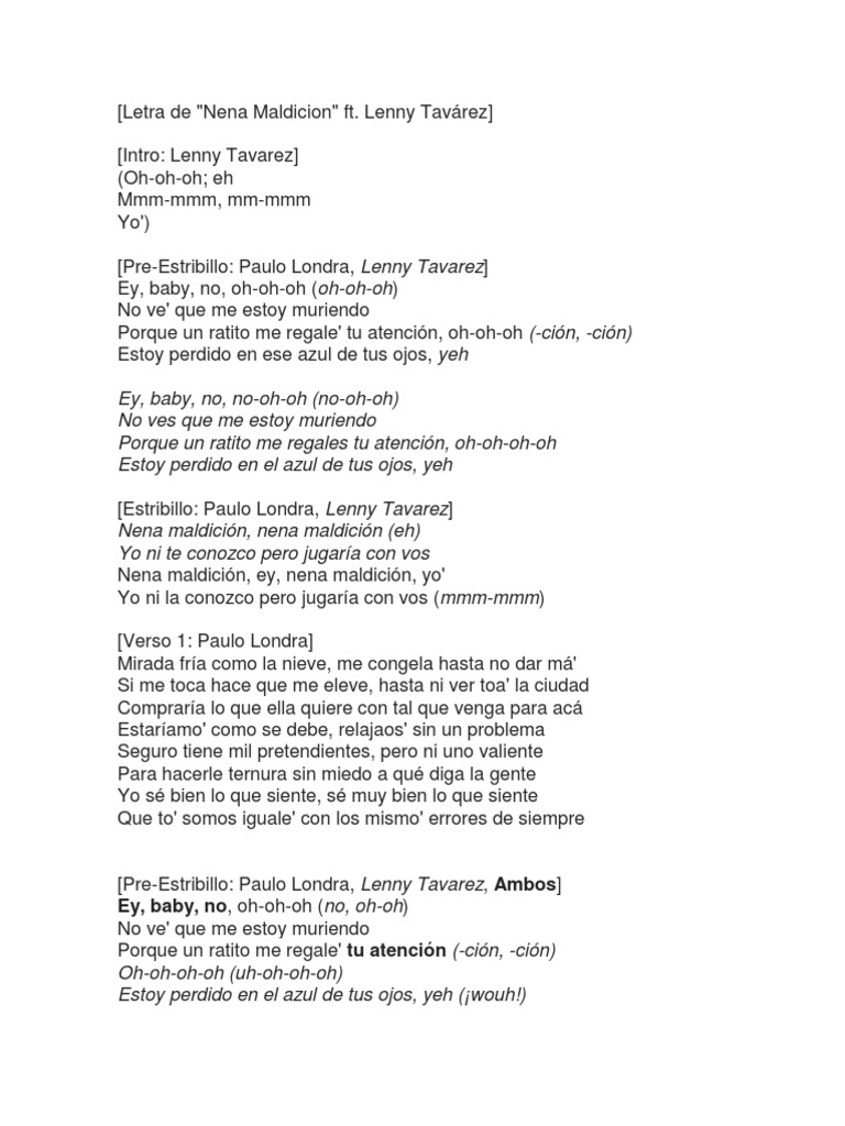 Letra de 
