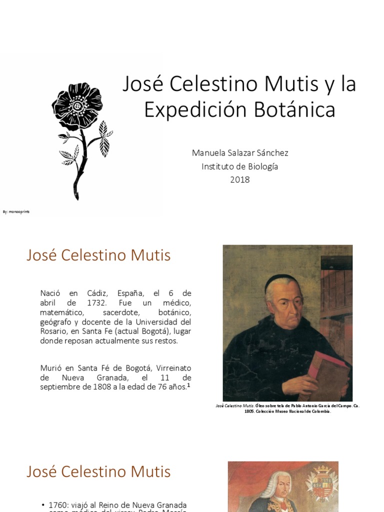 Unidad 3 José Celestino Mutis y La Exp Botánica - Manuela Salazar | PDF ...