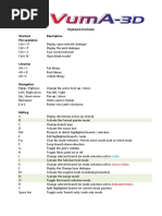 Vu Ma 3 D Keyboard Shortcuts