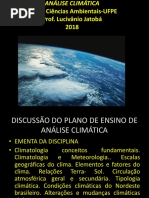 Análise Climática 1 Aula Lucivanio