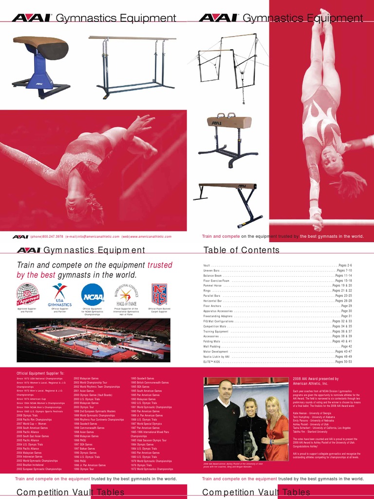 AAI Catalog Skeleton PDF Gymnastics Athletic Sports