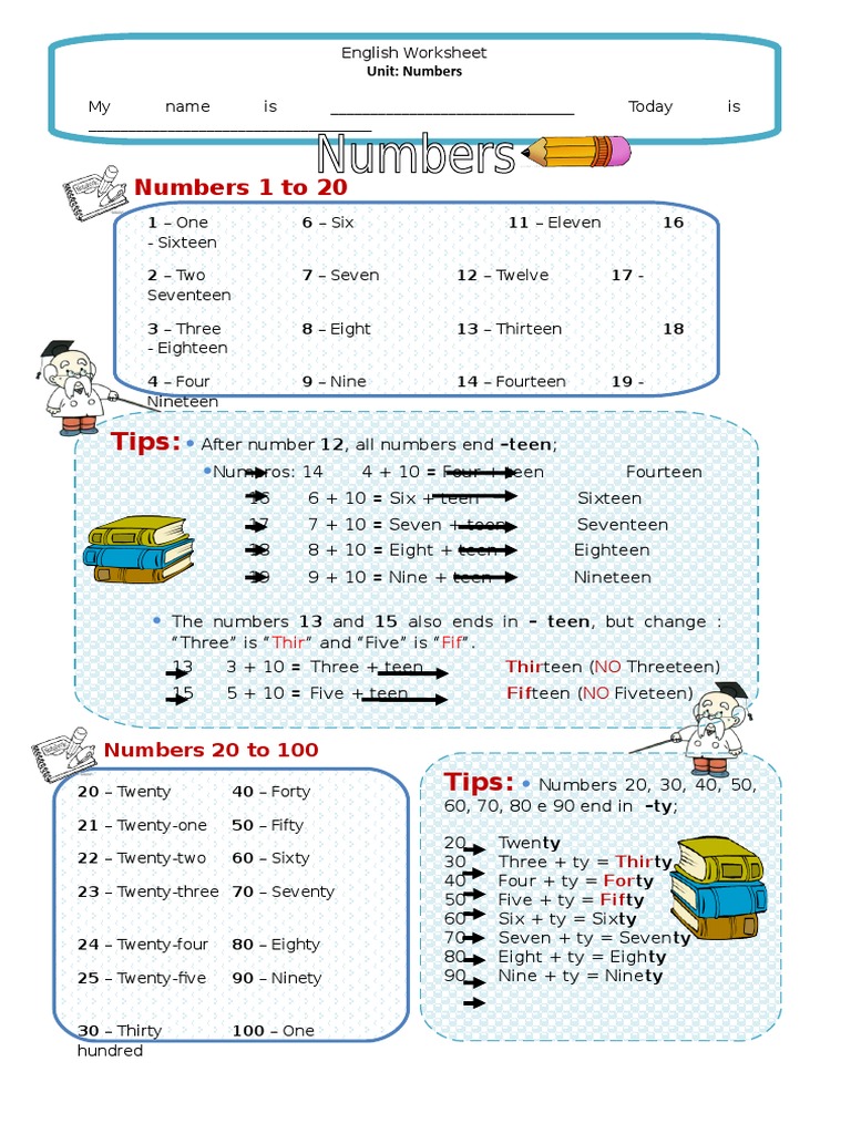 Mix of Numbers Pronunciation Exercises Phonics - 11645 | PDF