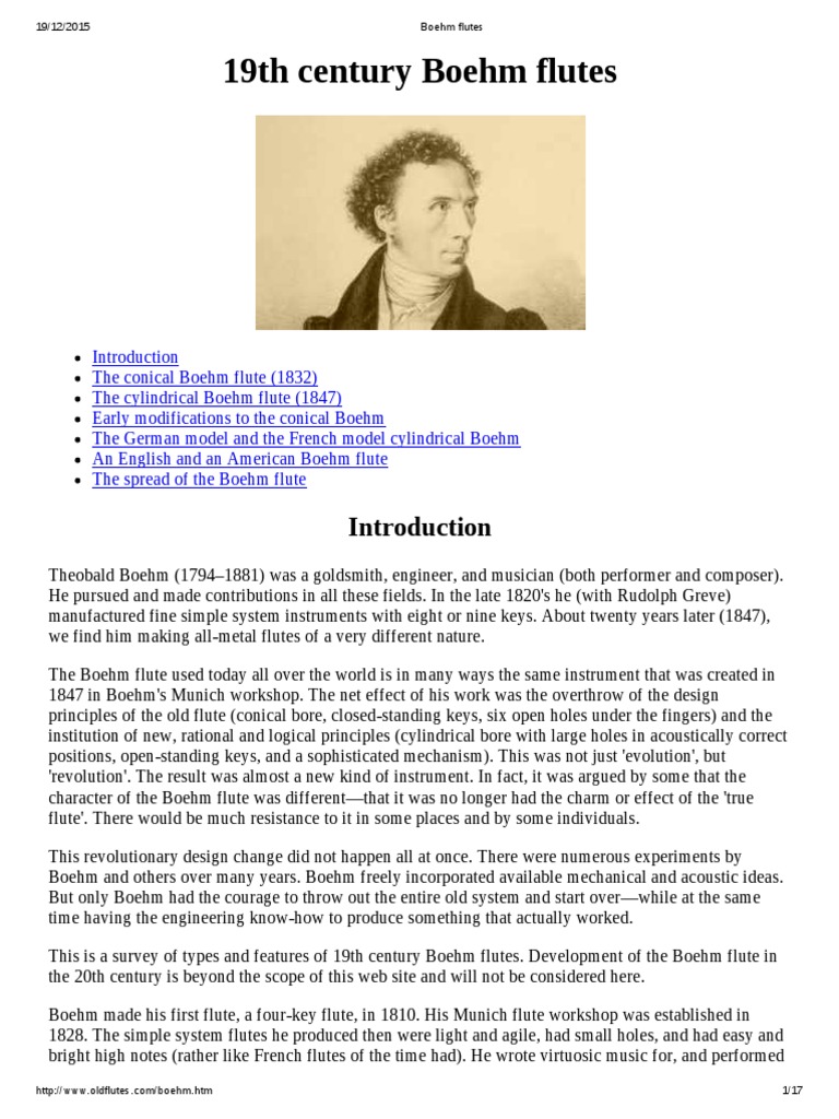 Boehm Flutes PDF Flute Hornbostel Sachs