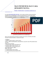 Pertumbuhan Penduduk Dan Cara Menghitungnya