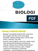 CABANG-CABANG BIOLOGI