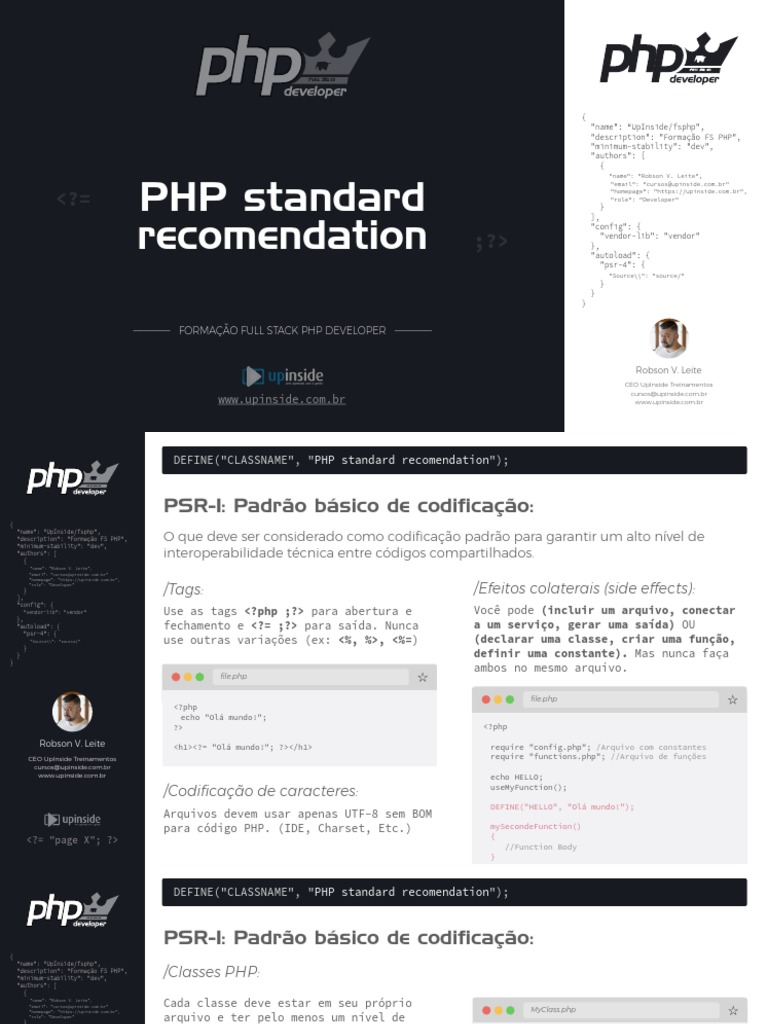 Full Stack PHP Developer Training Guide | PDF | Php | Naming Conventions