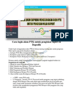 Cara Login Akun PTK Untuk Pengisian Raport Di Dapodik PDF