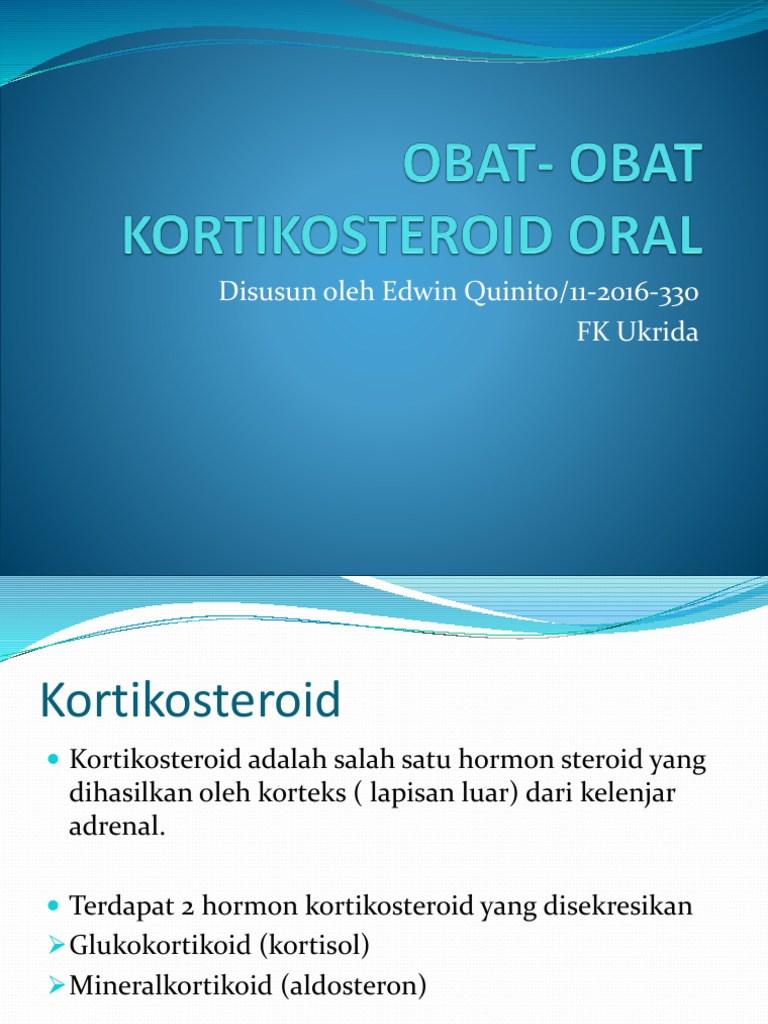 Obat - Obat Kortikosteroid Oral | PDF
