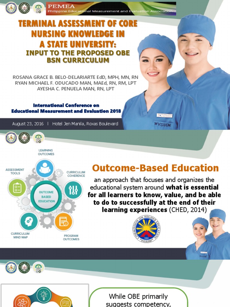 Terminal Competency Assessment in Nursing | PDF | Educational ...