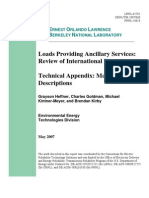 Loads Providing Ancillary Services: Review of International Experience Technical Appendix: Market Descriptions