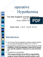 Perioperative Hypothermia: The New England Journal of Medicine