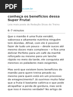 Conheça Os Benefícios Dessa Super Fruta!