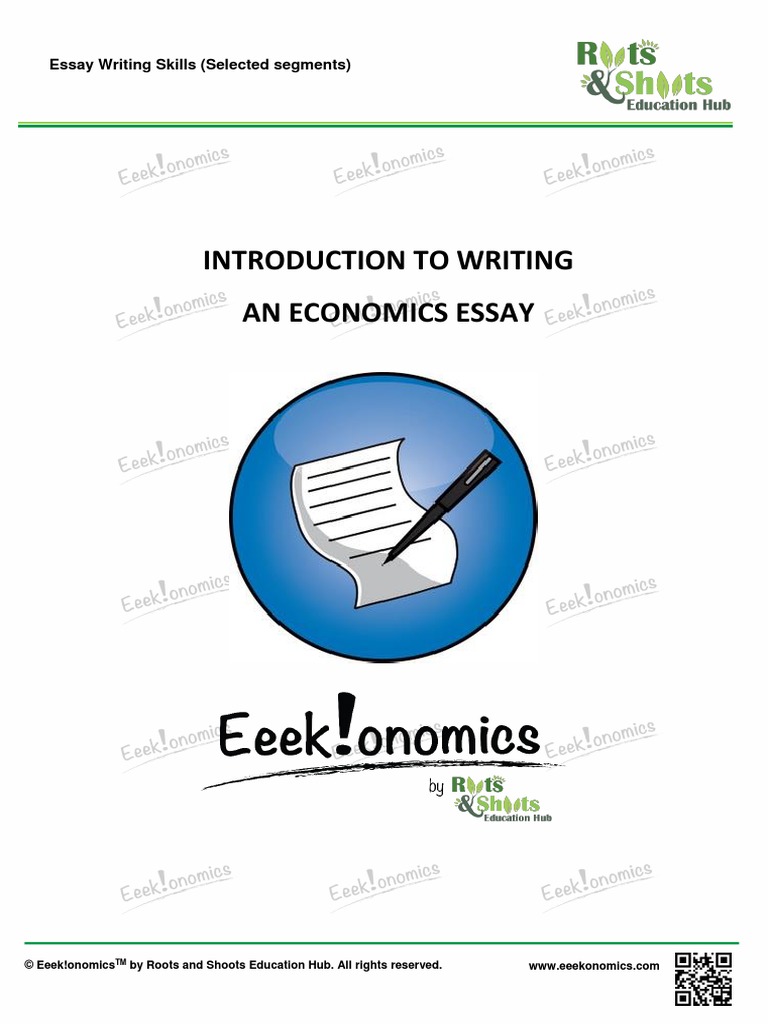 Economics Essay Skills Sample Segment | PDF | Essays | Opinion