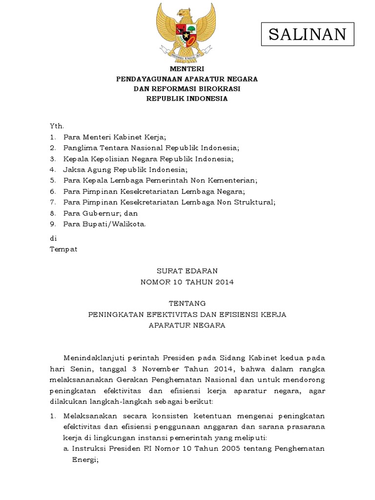Salinan Menteri Pendayagunaan Aparatur Negara Dan Reformasi Birokrasi Republik Indonesia Bentuk informasi tersebut sesuai dengan penggunaannya.