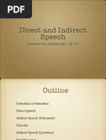 Direct and Indirect Speech