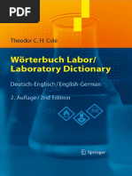 Worterbuch Labor Laboratory Dictionary De En