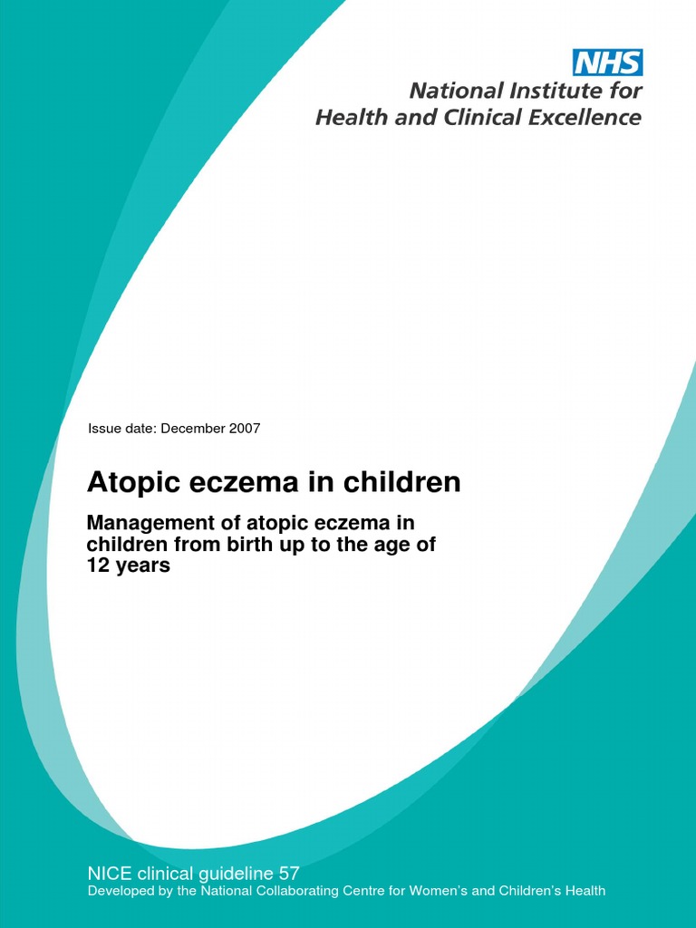 Atopic Eczema NICE Guideline PDF PDF Dermatitis Allergy