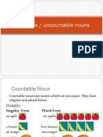 Countable / Uncountable Nouns