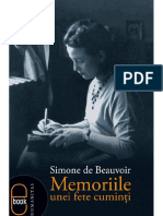 273847104 Beauvoir Simone de Memoriile Unei Fete Cuminti PDF PDF