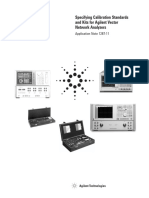 Application Note 1287-11 - Specifying Calibration Standards and Kits For Agilent Vector Network Analyzers