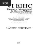 Cadernos de Resuno EIHC 2016