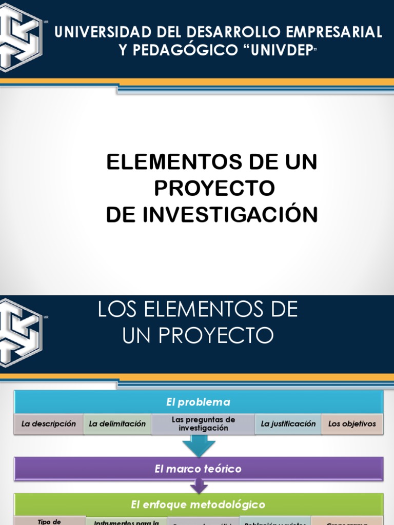 Elementos Clave de un Proyecto de Investigación | PDF | Conocimiento ...