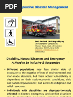 Disaster Management Presentation by Sudesh Mukhopadyay