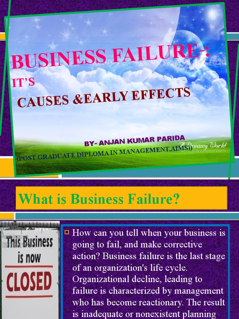 Causes and Effects of Business Failure | PDF | Marketing | Economies